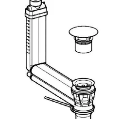 Voglauer Badzubehör|Ab- und Überlaufgarnitur V-Quell
