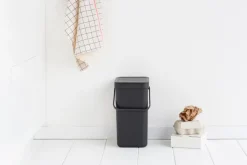 brabantia Entsorgen & Recyclen|Entsorgen & Recyclen|Abfallbehälter Sort&Go 12l Grey