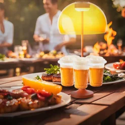 Briloner Außentischleuchten|Außentischleuchten|Akku-Tischleuchte Oimara