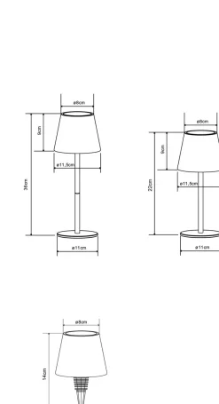 Globo Akku-Tischleuchte Vannie I