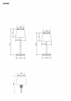 Outlet Akku-Tischleuchte Vannie I Außentischleuchten|Außentischleuchten