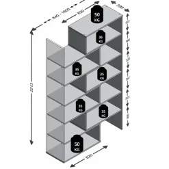 Best Aktenregal Calvia Büroschränke & Regale|Büromöbel-Serien