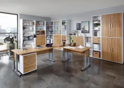 FMD Büroschränke & Regale|Büromöbel-Serien|Aktenregal Calvia, schmal 6OH