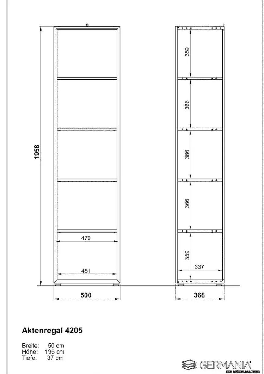 Germania Aktenregal Monteria