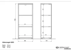 Germania Büroschränke & Regale|Büromöbel-Serien|Aktenregal Monteria