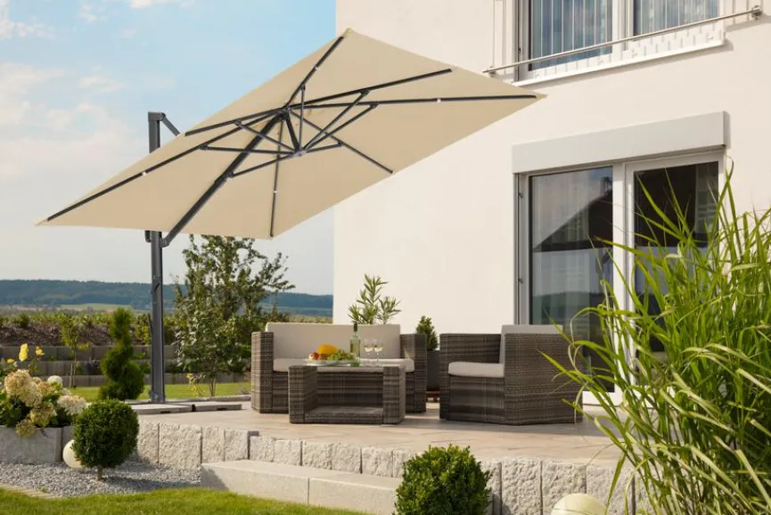 Schneider Schirme Ampelschirm Rhodos Smart 300 x 300 cm