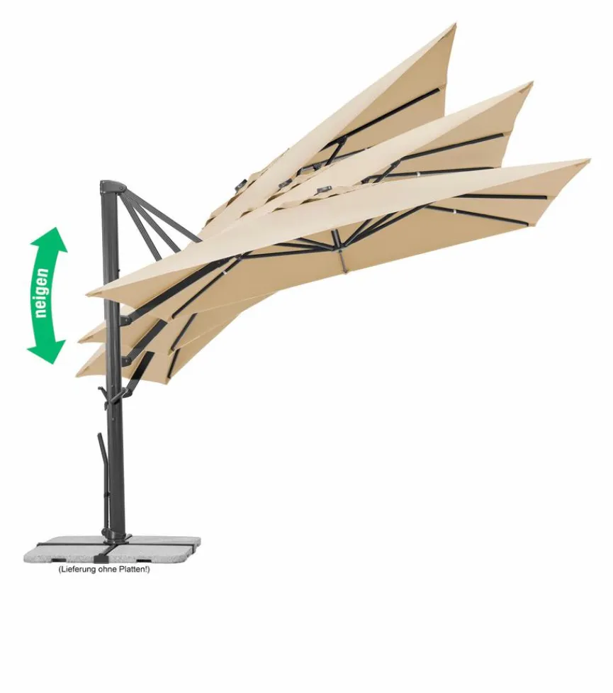 Schneider Schirme Ampelschirm Rhodos Smart 300 x 300 cm