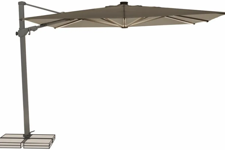 Online Ampelschirm Varioflex LED 300 x 300 cm Sonnenschirme