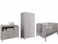 Outlet Babyzimmer-Set Alkmaar 4tlg. Kinder Babyzimmer-Komplettsets|Babyzimmer-Komplettsets