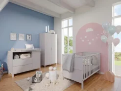 Outlet Babyzimmer-Set Alkmaar 4tlg. Kinder Babyzimmer-Komplettsets|Babyzimmer-Komplettsets