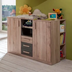 Outlet Babyzimmer-Set Cariba 3tlg. Kinder Babyzimmer-Komplettsets|Babyzimmer-Komplettsets