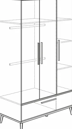 Outlet Babyzimmer-Set Eefje 4tlg. Kinder Babyzimmer-Komplettsets|Babyzimmer-Komplettsets