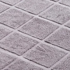 Outlet Badvorleger Karo 50 x 70 cm Badteppiche