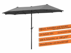 Schneider Schirme Balkonschirm Salerno 300 x 150 cm