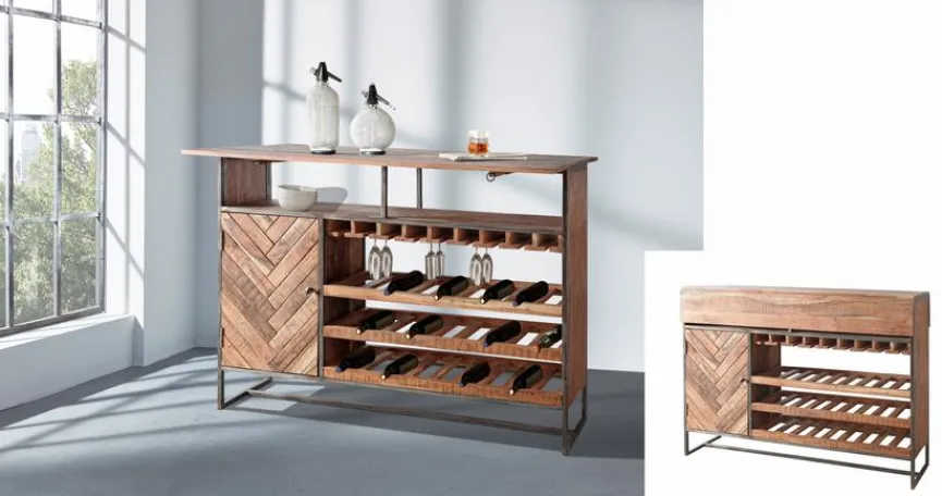 WOLFMÖBEL Barkommode Parquet