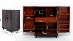 KARE DESIGN Barschrank Globetrotter 77066