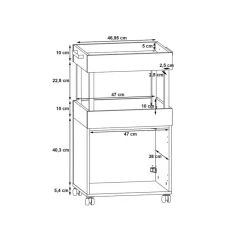 Hot Barschrank Home Bar Servierwagen