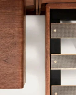 Outlet Bett mit Nachttischen Norlen 160 x 200 cm Betten