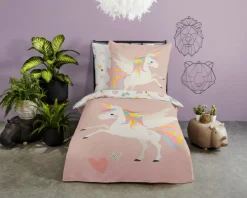 Kinder Bettwäsche Unicorn 135 x 200 cm