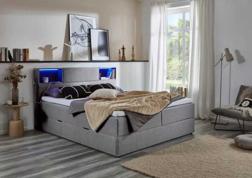 Online Boxspringbett Caja 160 x 200 cm Kinder Kinderbetten|Kinderbetten