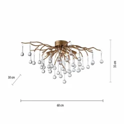 Paul Neuhaus Deckenleuchten|Deckenleuchte Icicle
