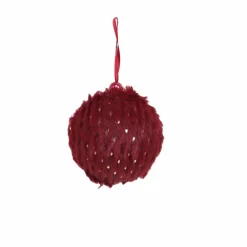 Outlet Deko-Hänger Stoffkugel 7 cm Für Den Weihnachtsbaum