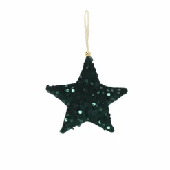 Für Den Weihnachtsbaum|Deko-Hänger Stoffstern 13 cm