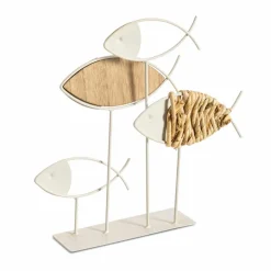 Deko-Objekt Fische 30 x 30,3 cm Dekofiguren Tiere & Pflanzen