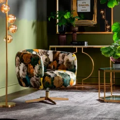 KARE DESIGN Drehsessel Peony Flower 84685