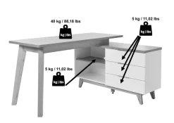 Sale Eckschreibtisch 60AU2 / Libre D 240E Schreibtische