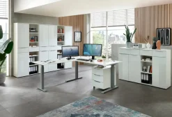 Sale Eckschreibtisch elektrisch Santorin Schreibtische