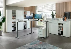 Sale Eckschreibtisch elektrisch Santorin Schreibtische