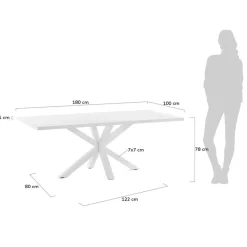 Kave Home Esstische|Esstisch Arya 180 x 100 cm