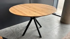 G+K Esstische|Esstisch mit Auszug Charleston Ø 120/170 cm