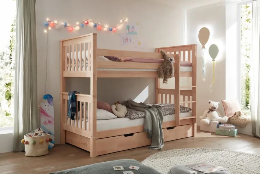 Kinder Kinderbetten|Kinderbetten|Etagenbett Pino 90 x 200 cm