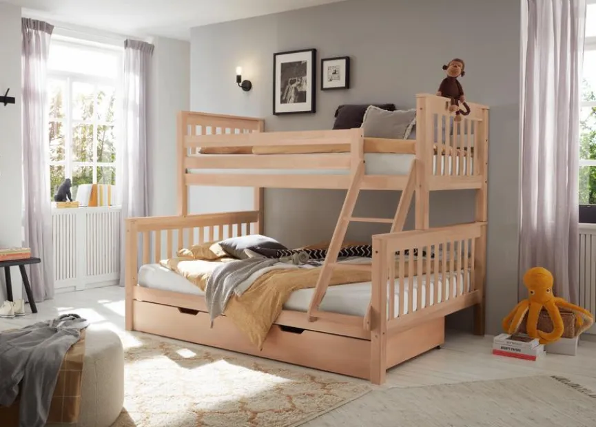 Hot Etagenbett Pino 140/90x200 cm Kinder Kinderbetten|Kinderbetten