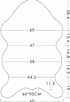 Fellimitat Happy 2 60 x 90 cm
