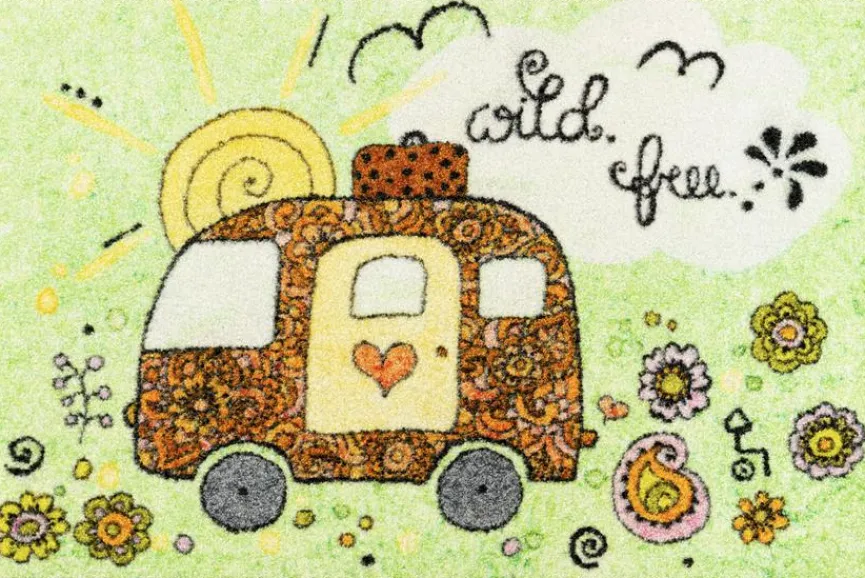 Discount Fußmatte Camper 50 x 75 cm Fußmatten