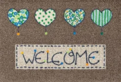 Wash & Dry Fußmatte Welcome Hearts 50 x 75 cm