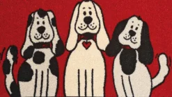 Clearance Fußmatte Three Dogs 50 x 75 cm Fußmatten