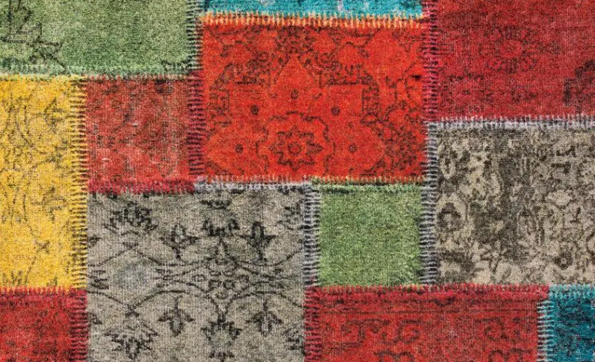 Wash & Dry Fußmatten|Fußmatte Vintage Patches 75 x 120 cm