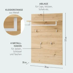 Innostyle Garderobenständer & -Haken|Garderobenpaneel Bari