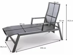 Gartenliege Deluxe Alu