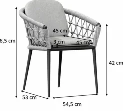 Discount Gartenmöbel-Set Muses Essgruppe 7tlg. Gartenmöbel-Sets