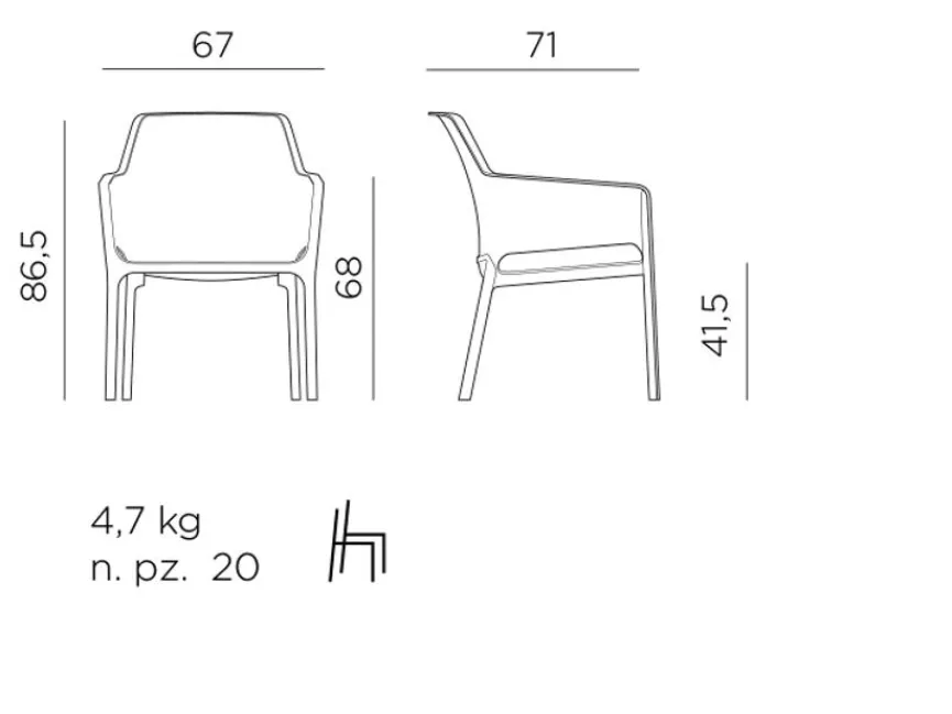 Nardi Gartensessel Net Lounge Relax