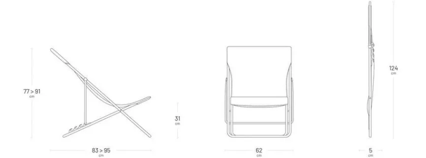 Lafuma Mobilier Gartenstuhl Maxi Transat