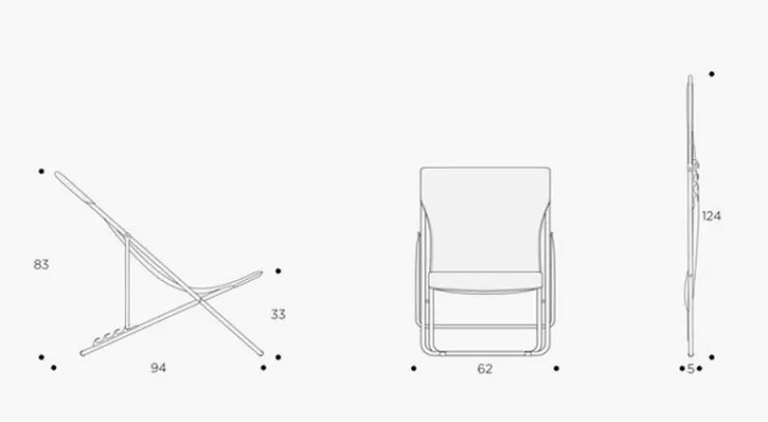 Lafuma Mobilier Gartenstuhl Maxi Transat