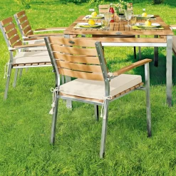 Segarda Balkonstühle|Gartenstühle|Gartenstuhl Madura, Edelstahl/