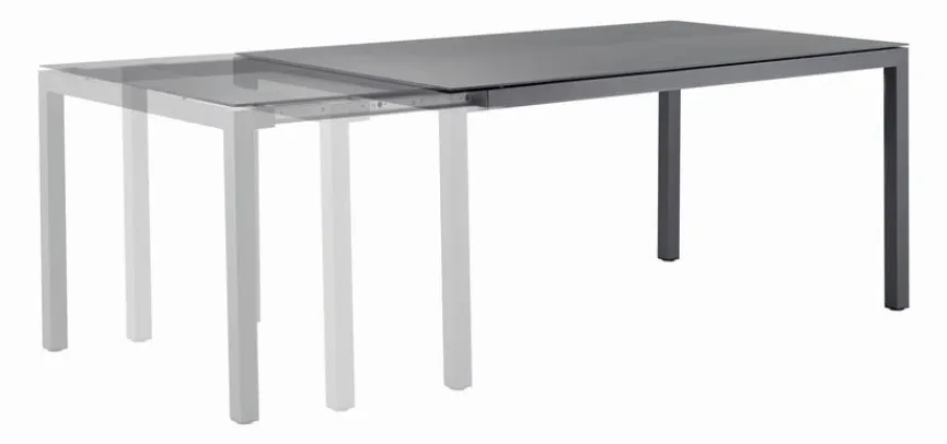 solpuri Gartentische|Gartentisch ausziehbar Classic Alu 160/220 x 100 cm