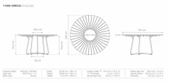 HOUE Gartentisch Circle Ø 150 cm